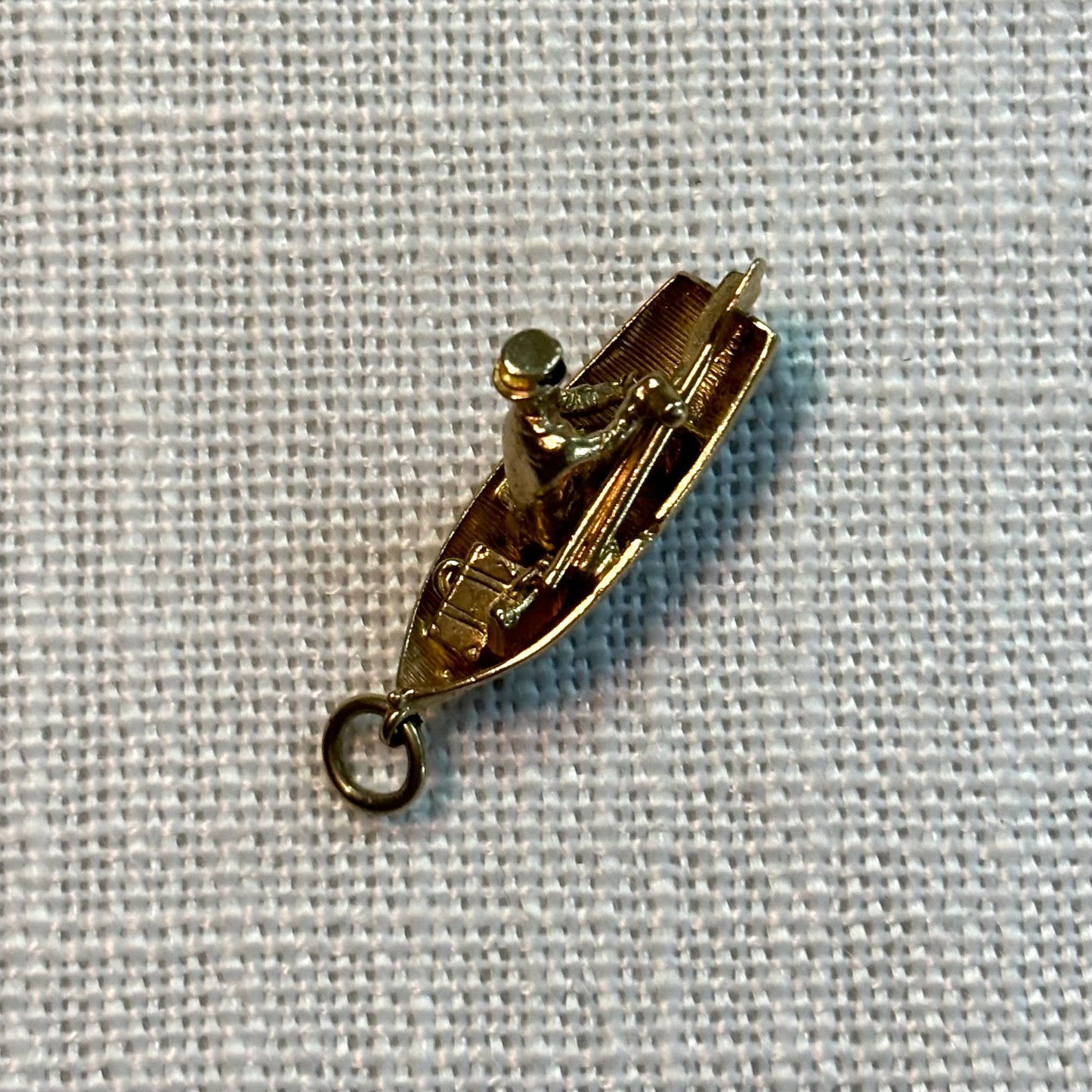 Rowing Boat Gold Charm