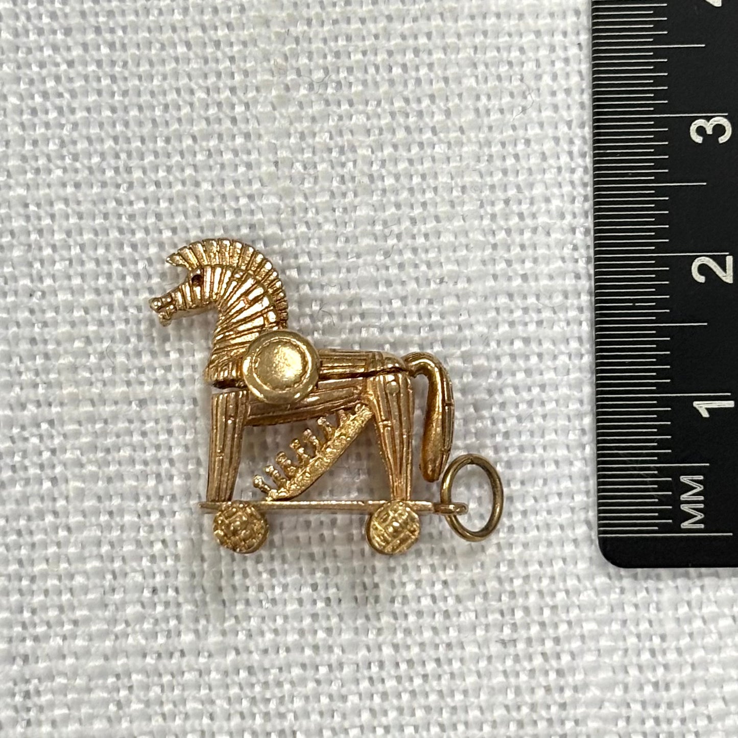 Trojan Horse Gold Charm