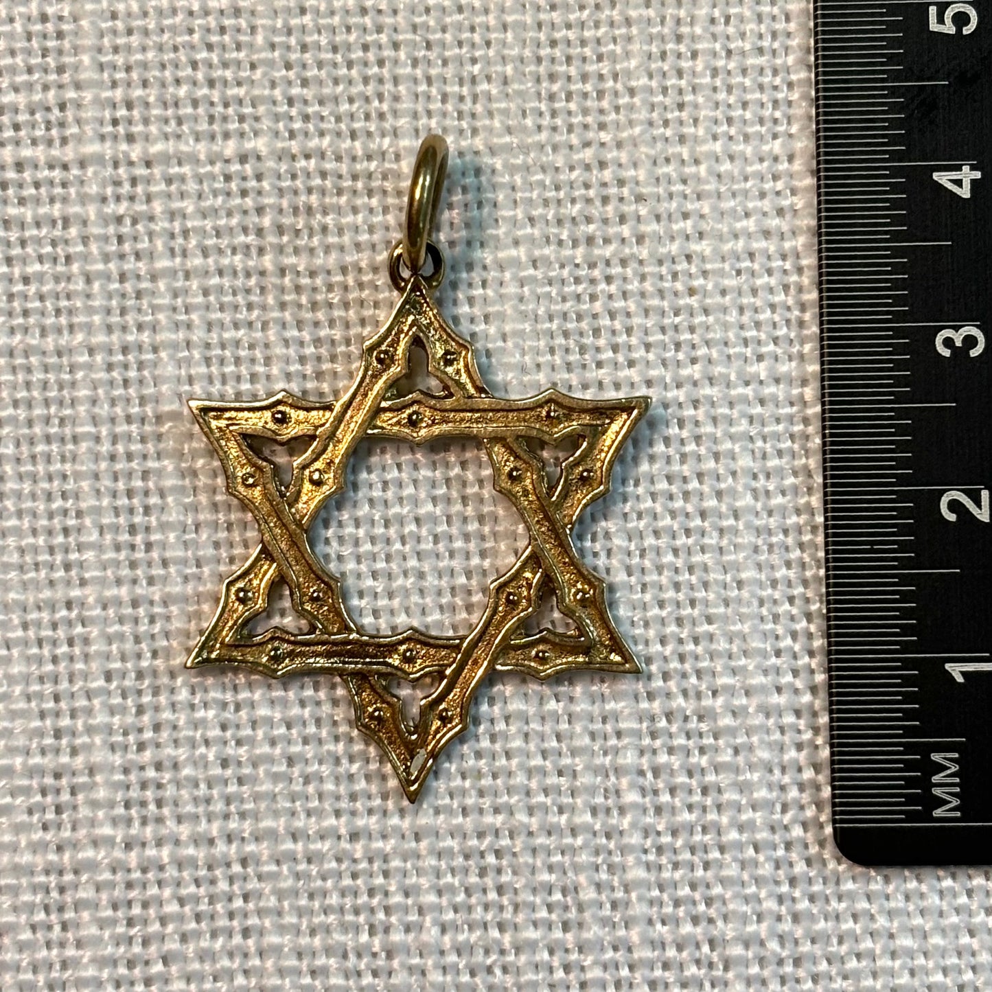 Decorative Large Star of David Jewish Pendant