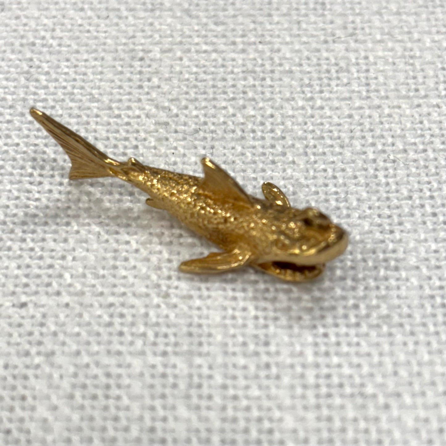 Swimming Shark Gold Charm
