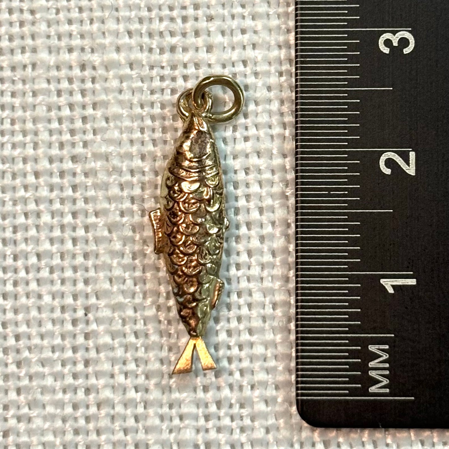 Salmon Fish Gold Charm