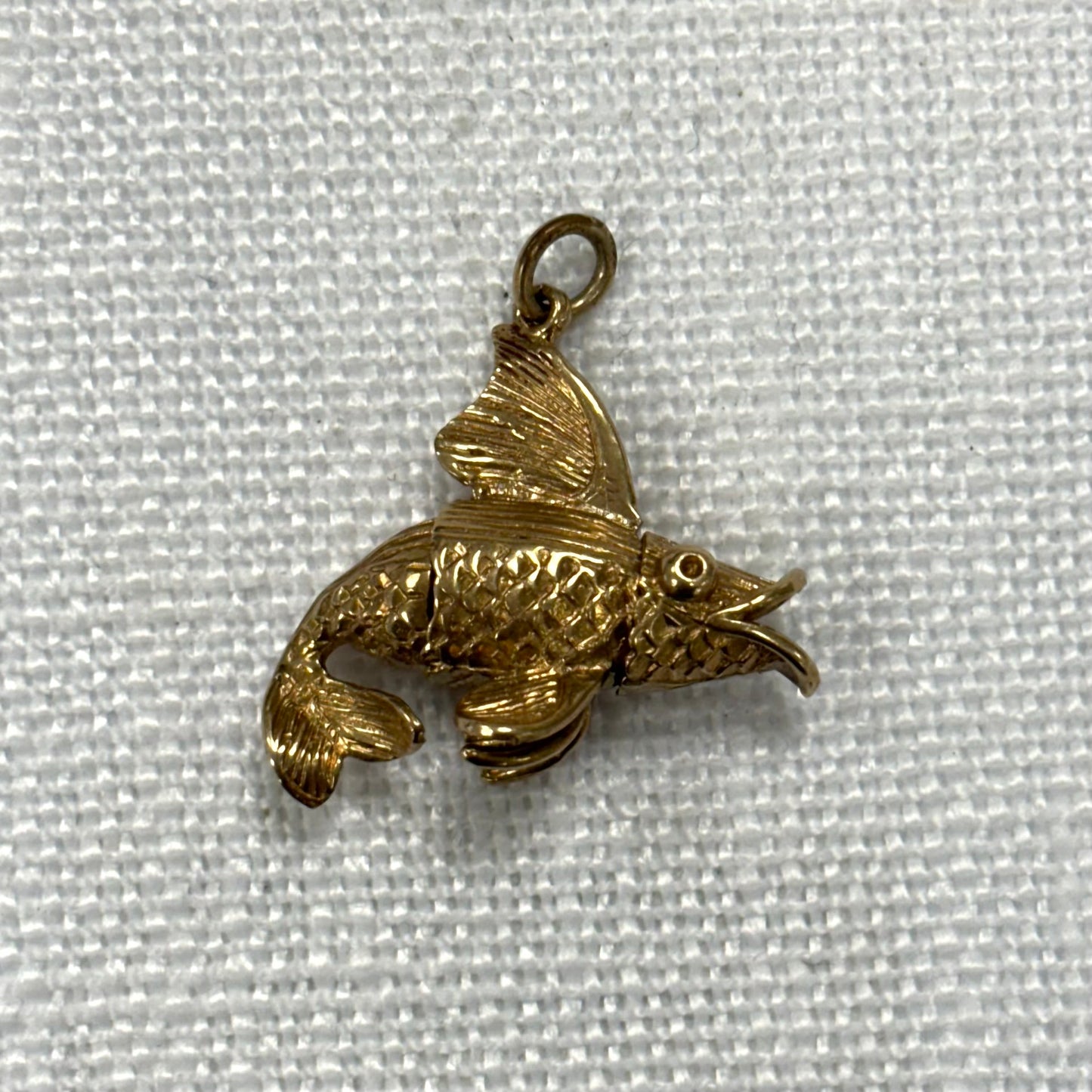 Tropical Fish Gold Charm