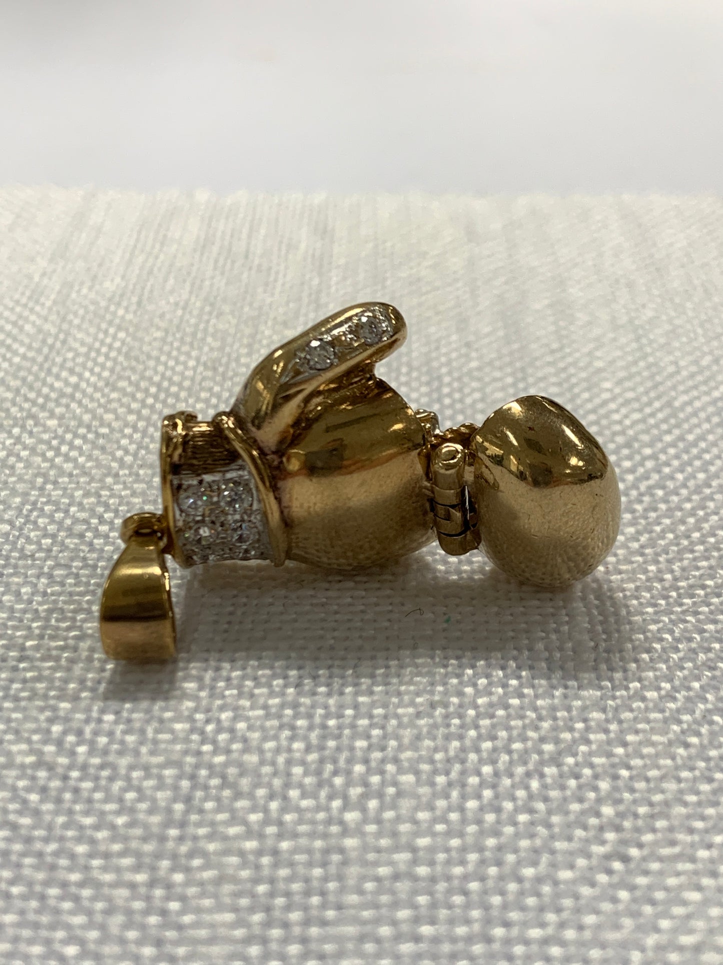 Boxing Glove Gold Pendant