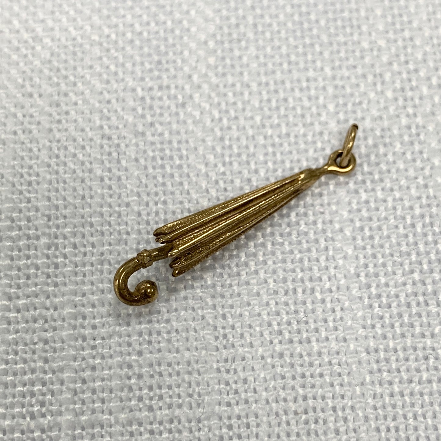 Classic Umbrella Gold Charm Pendant