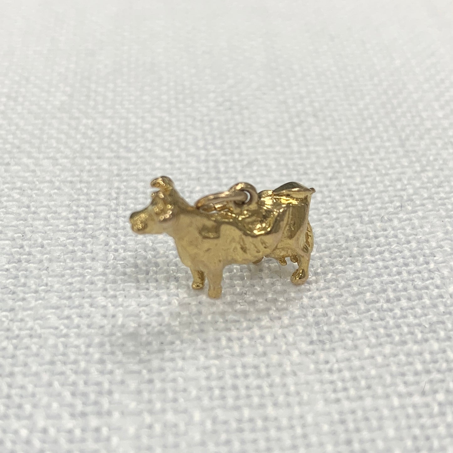 The Golden Cow Charm Pendant