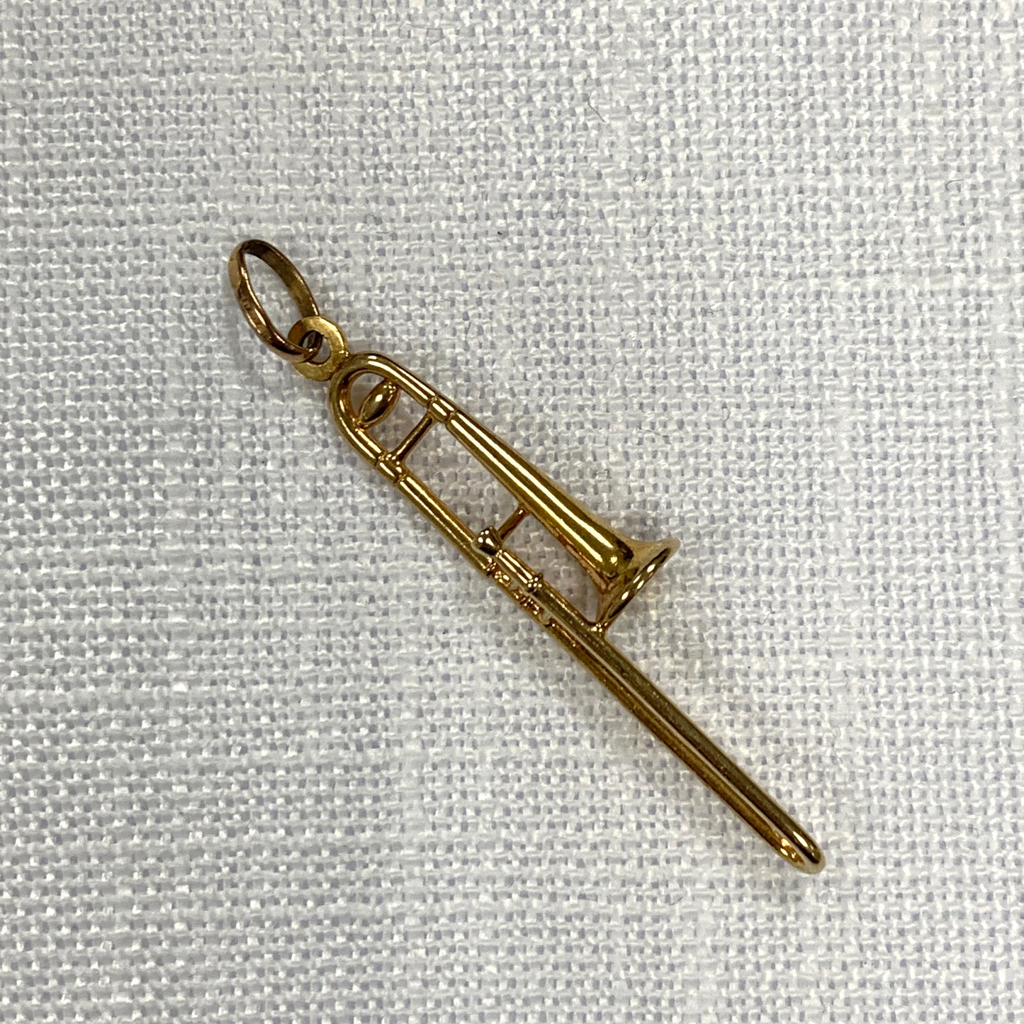 Trumpet Gold Charm Pendant
