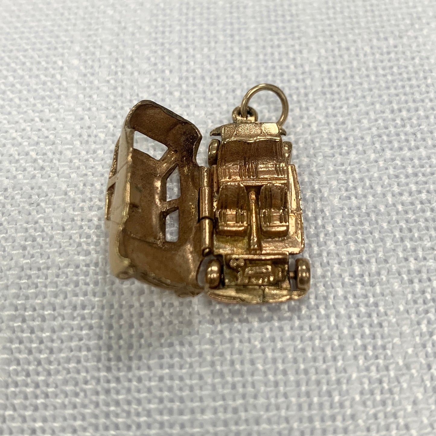 Classic Car Articulated Gold Charm Pendant