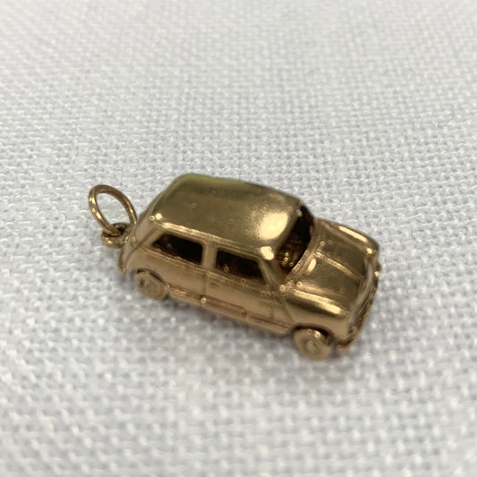 Classic Car Articulated Gold Charm Pendant