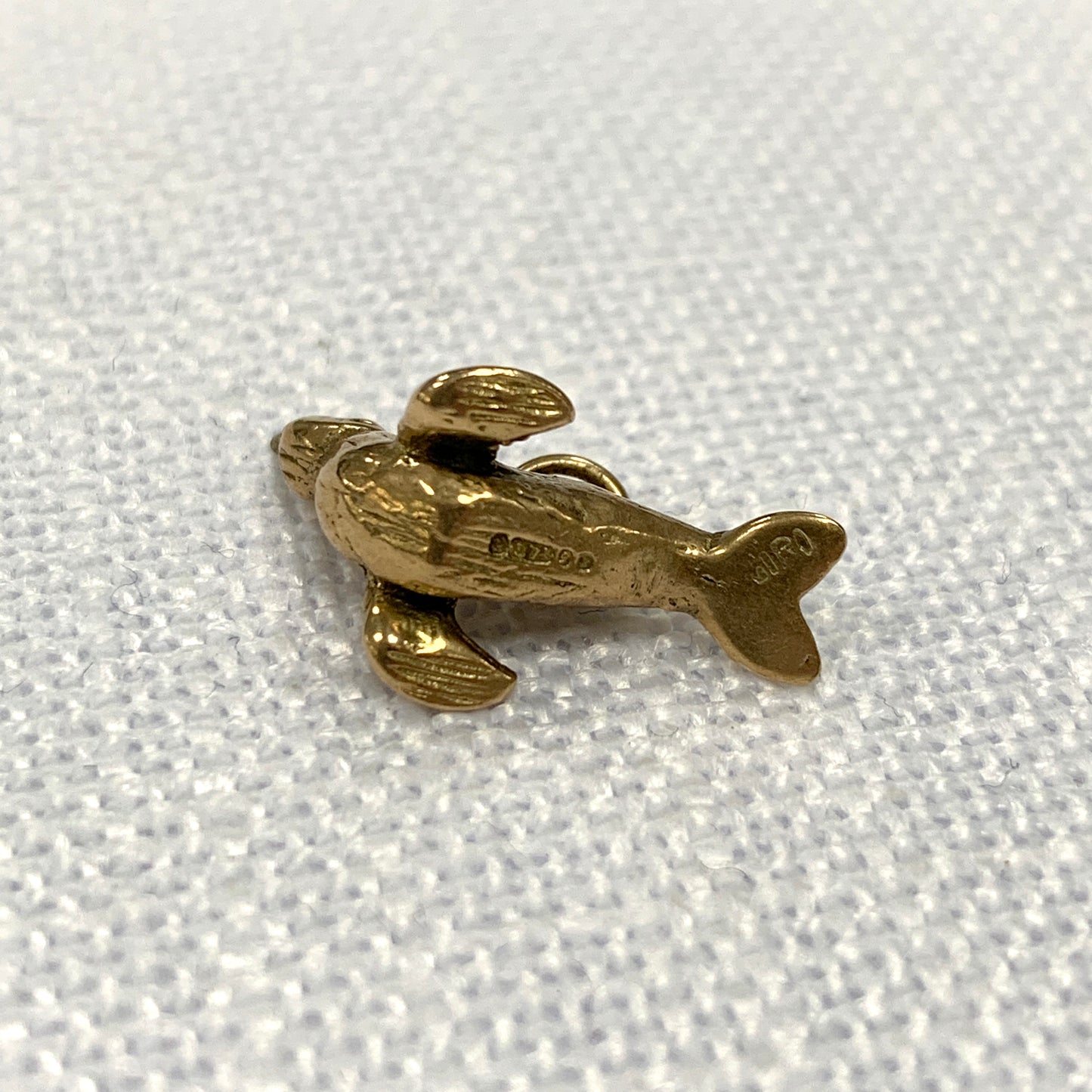 Playful Circus Seal Gold Charm Pendant