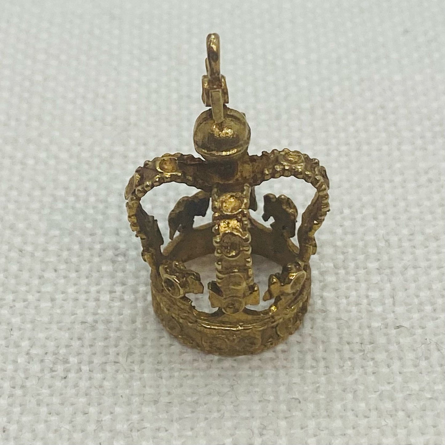 Royal Crown Vintage Gold Charm Pendant