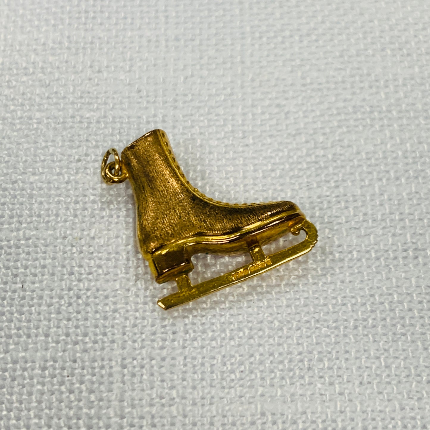 Ice Skating Boot Gold Charm Pendant