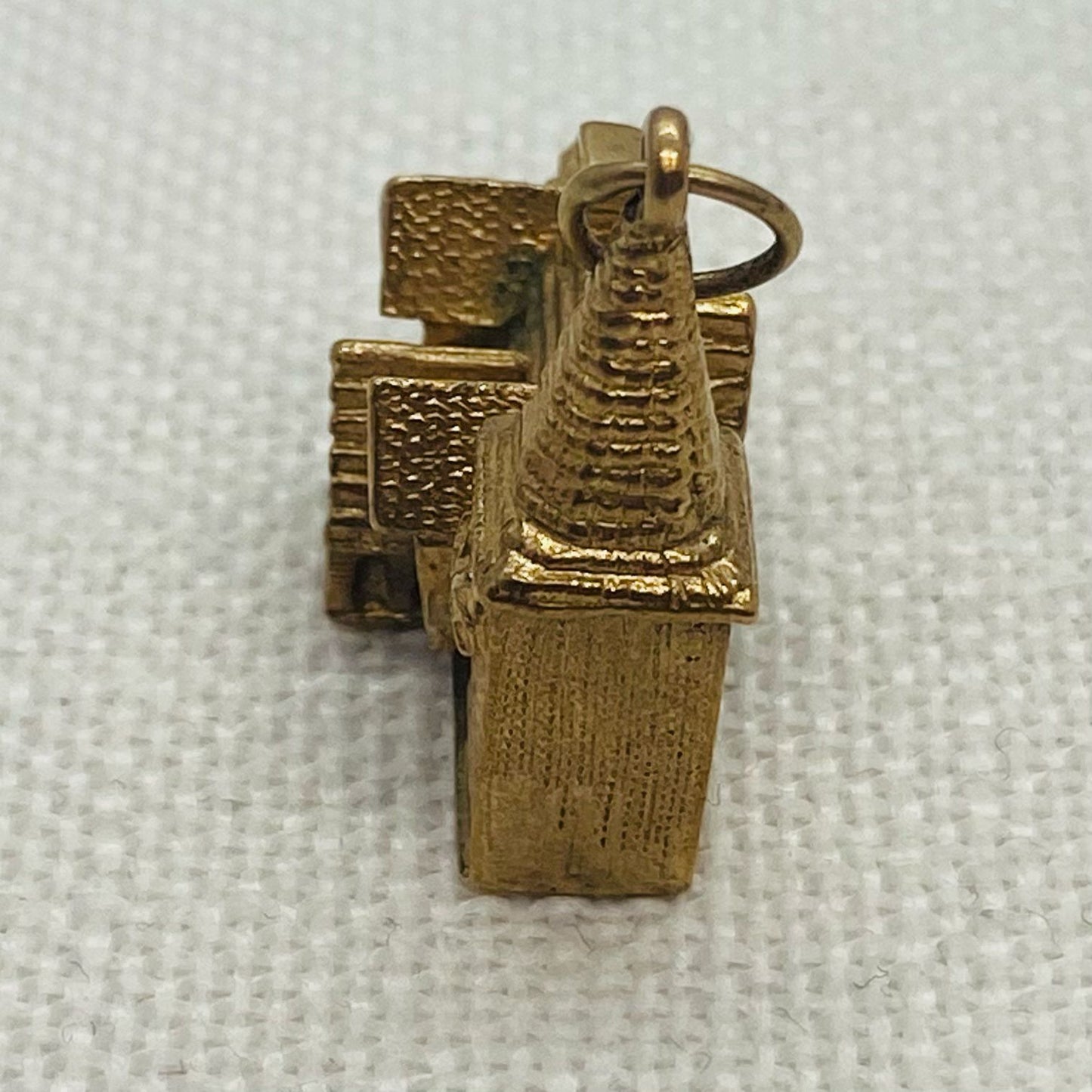 Westminster Abbey or a Similar Abbey or Cathedral Vintage Gold Charm