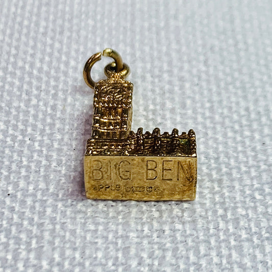 Iconic Big Ben Gold Charm Pendant