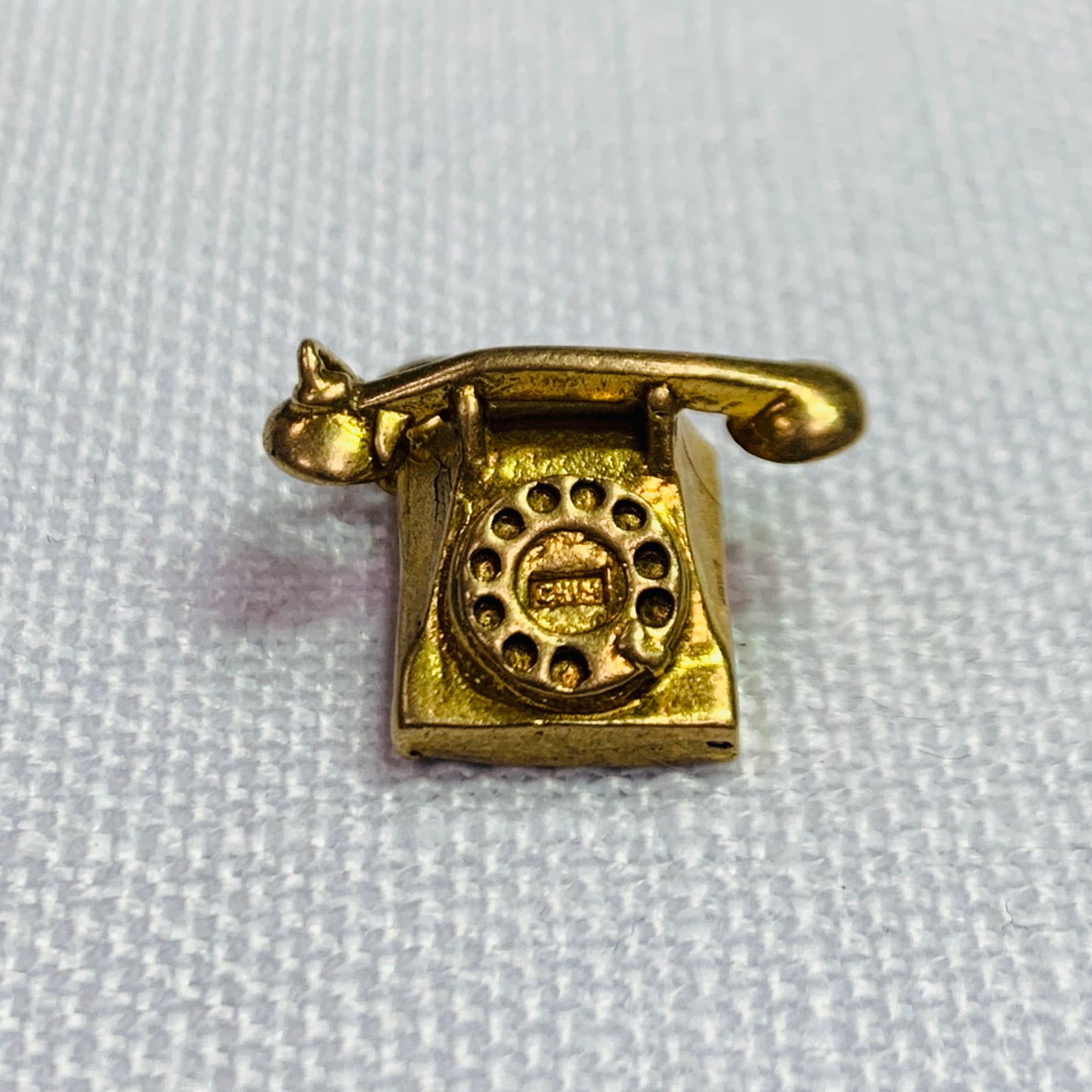 Retro Telephone Receiver Charm Pendant