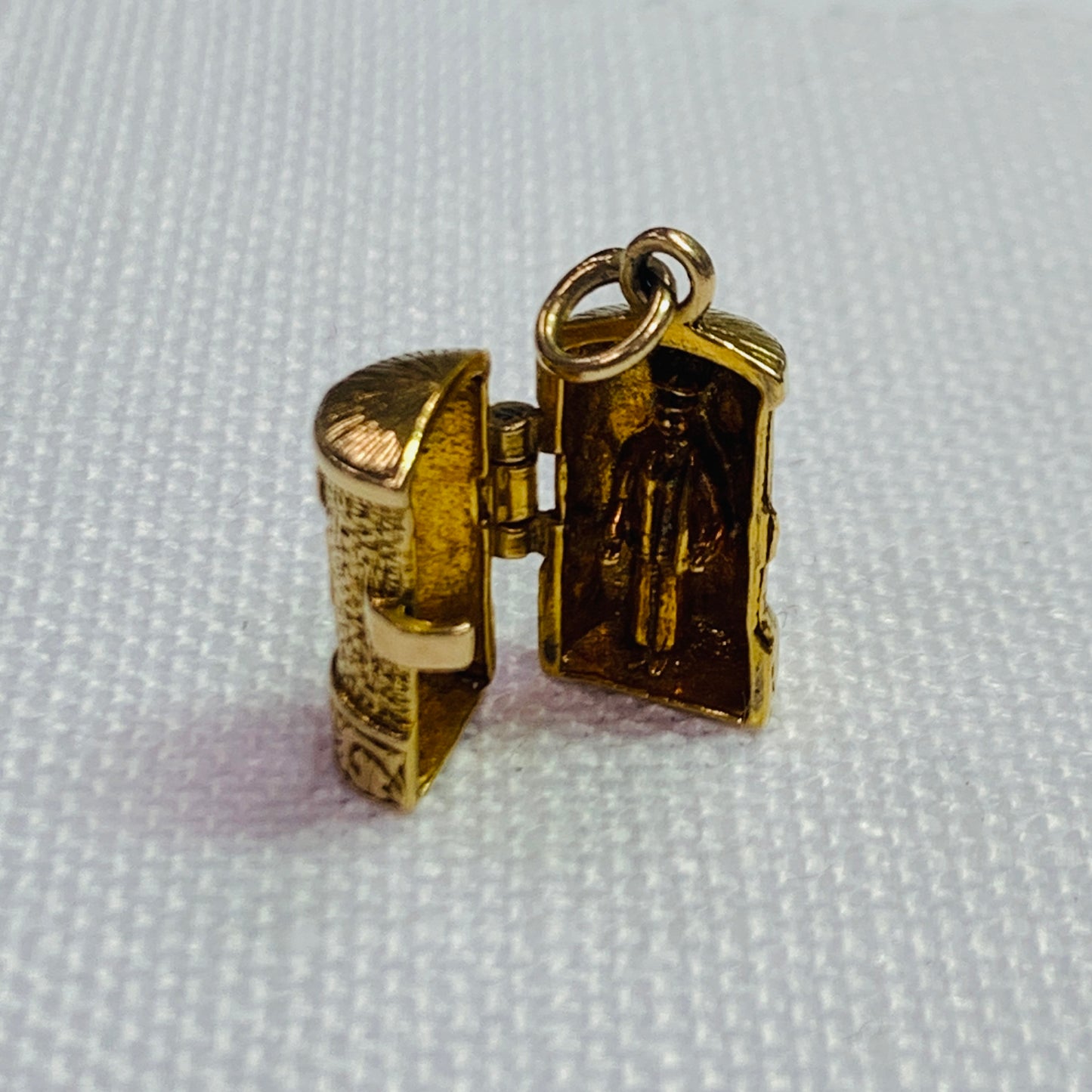 Royal Mail Gold Post Box Charm Pendant