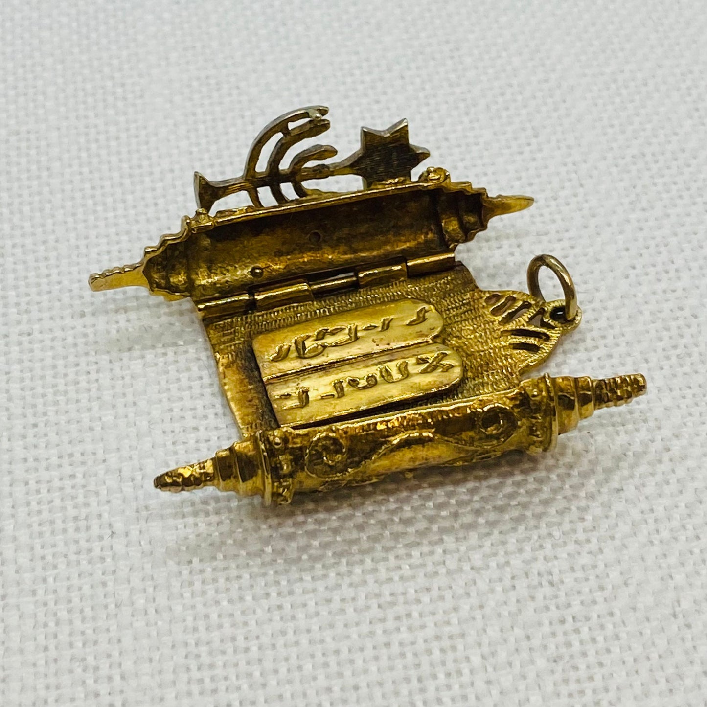 Jewish Torah Scrolls Pendant Charm