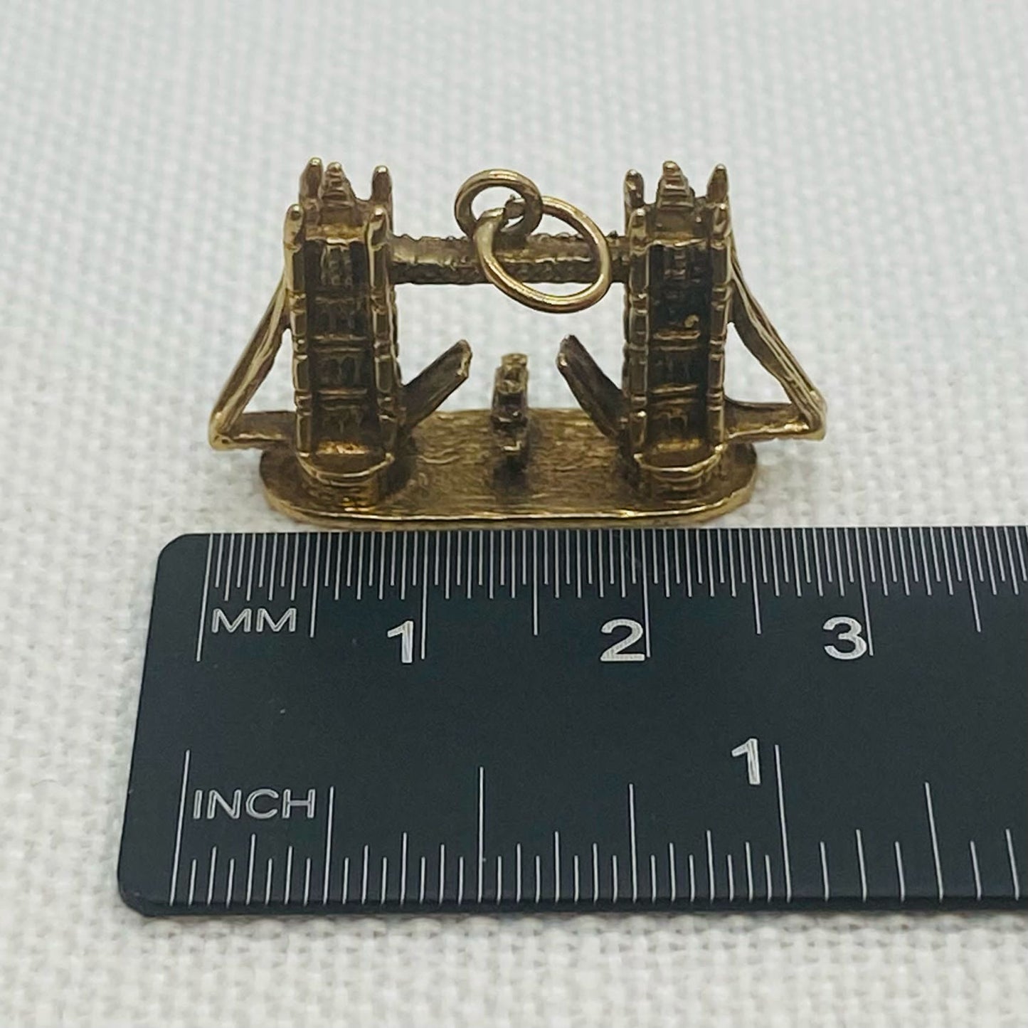 Tower Bridge Or London Bridge Vintage Gold Charm