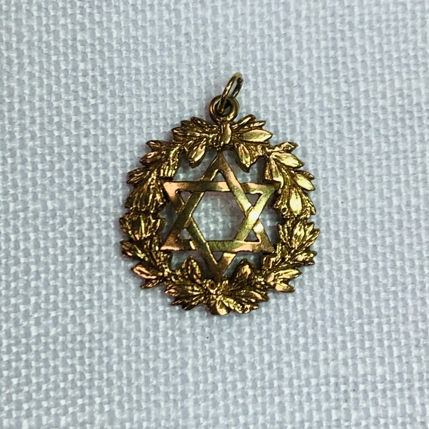 Jewish Star of David Wreath Charm Pendant