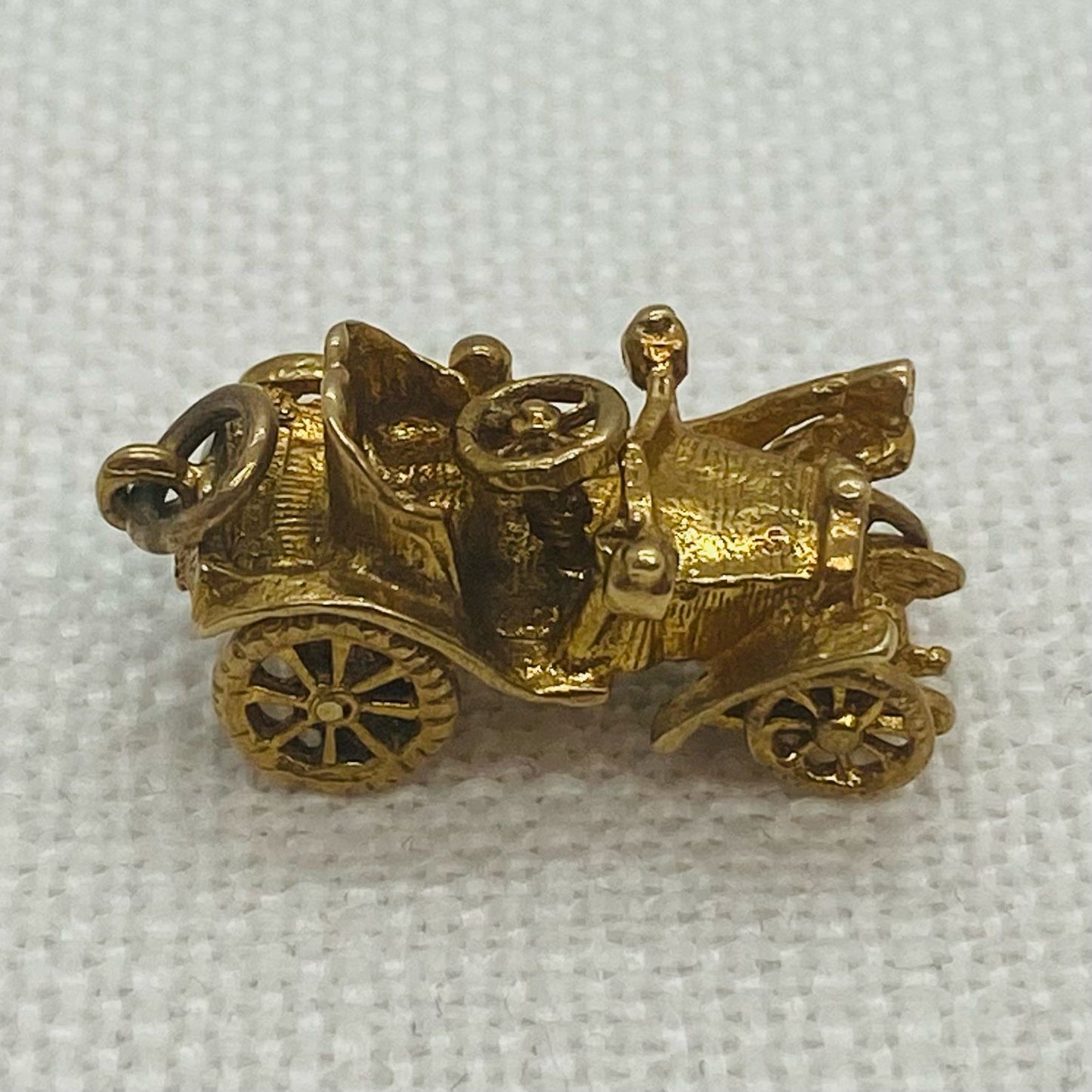 Classic Car Vintage Gold Charm Pendant - Chitty Chitty Bang Bang