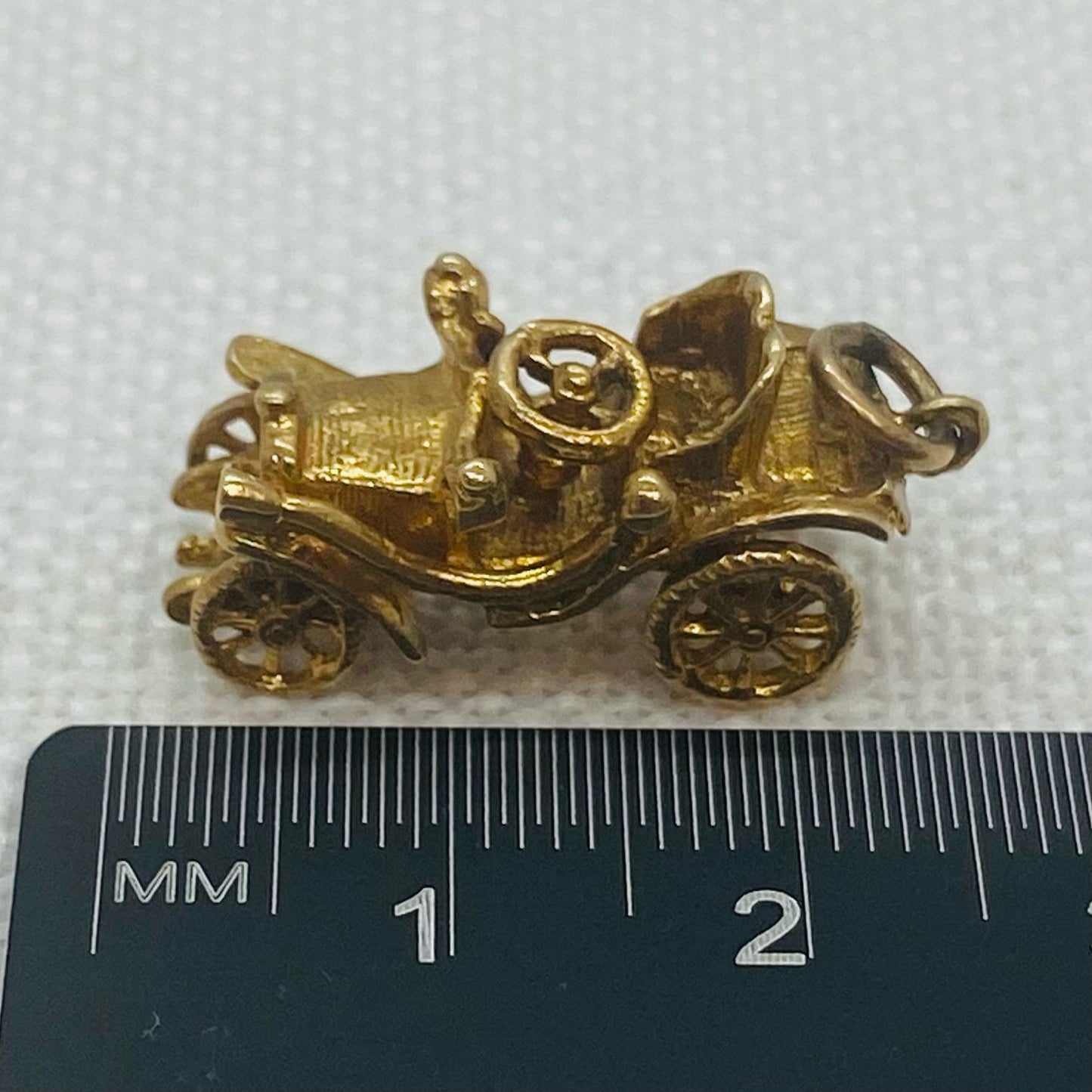 Classic Car Vintage Gold Charm Pendant - Chitty Chitty Bang Bang