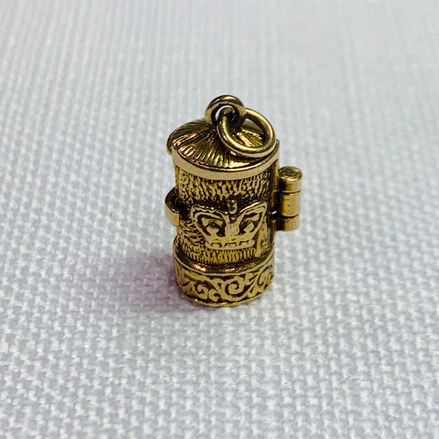 Royal Mail Gold Post Box Charm Pendant