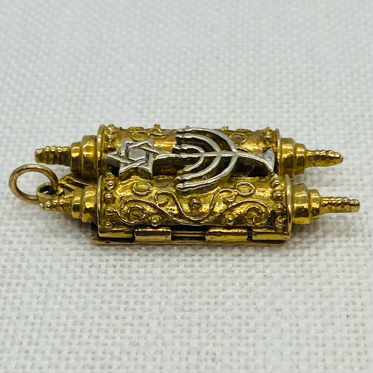 Jewish Torah Scrolls Pendant Charm