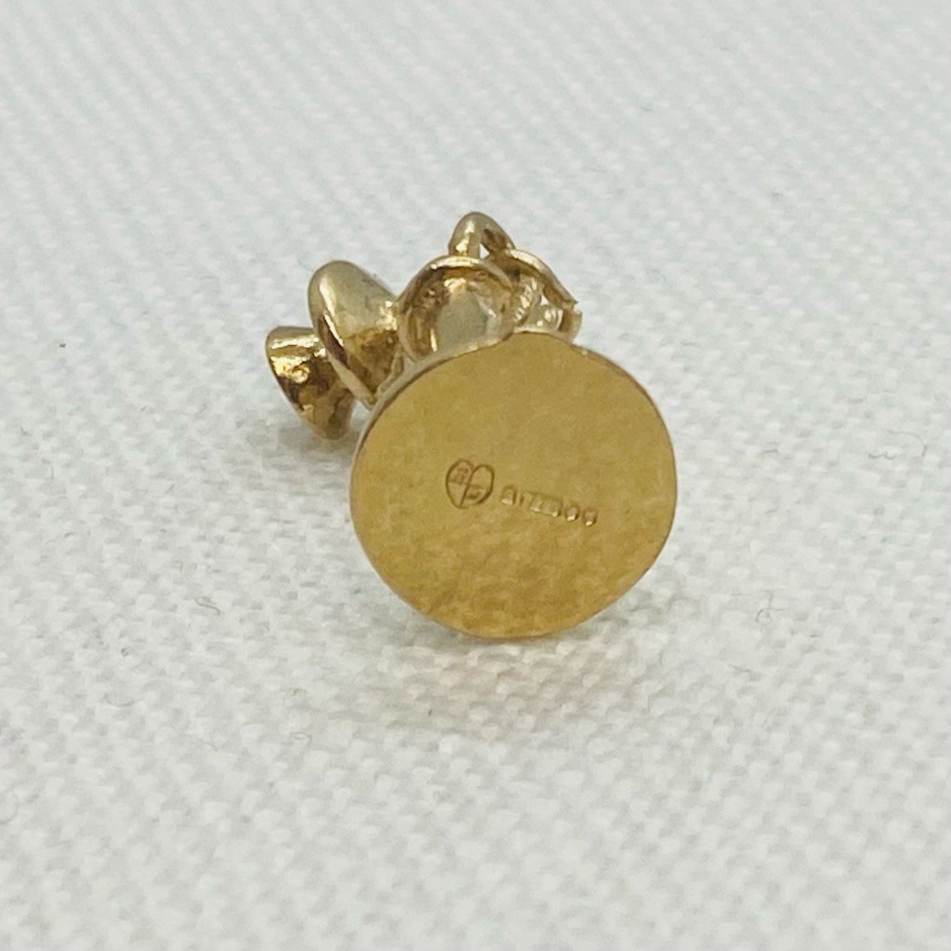 Old School Vintage Telephone Gold Charm Pendant