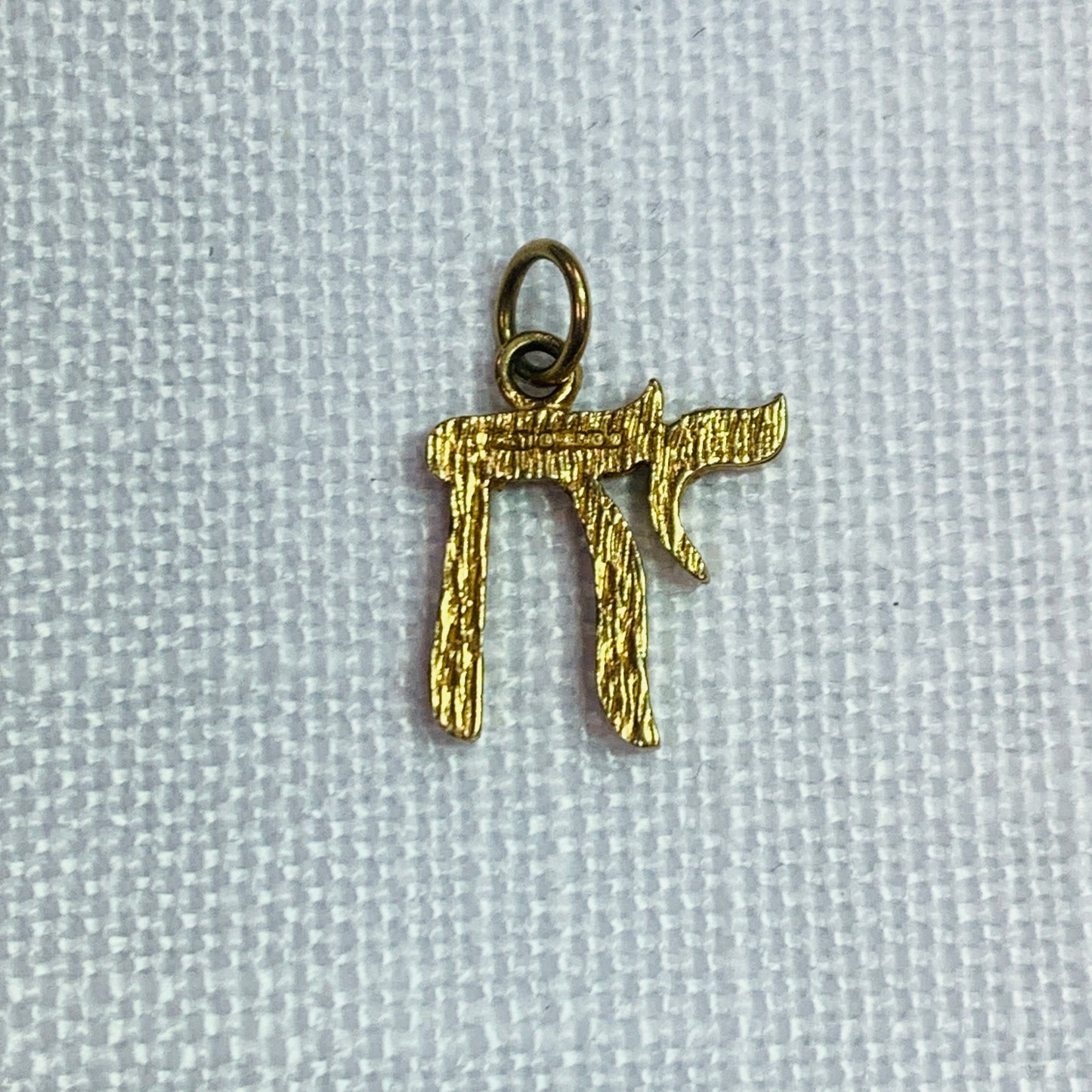 Jewish Chai Gold Charm Pendant