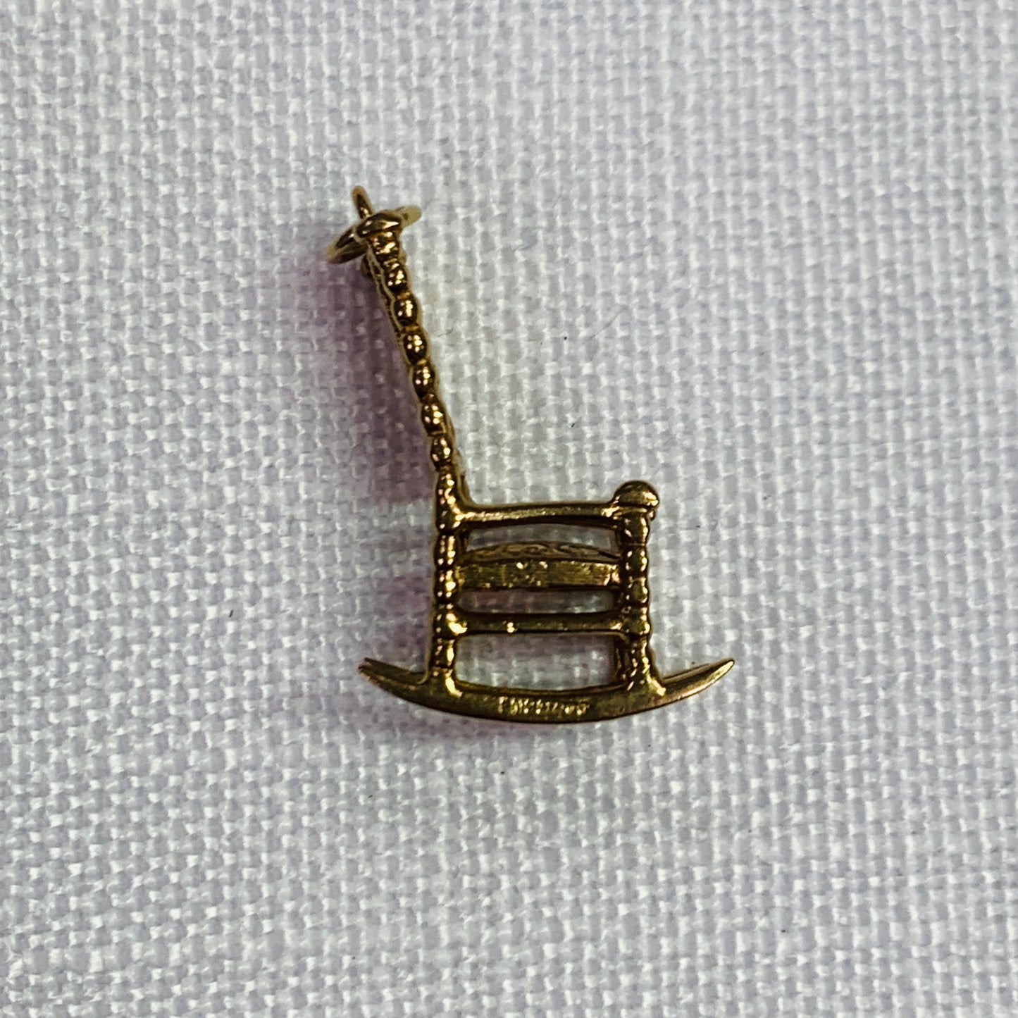 Rocking Chair Gold Charm Pendant