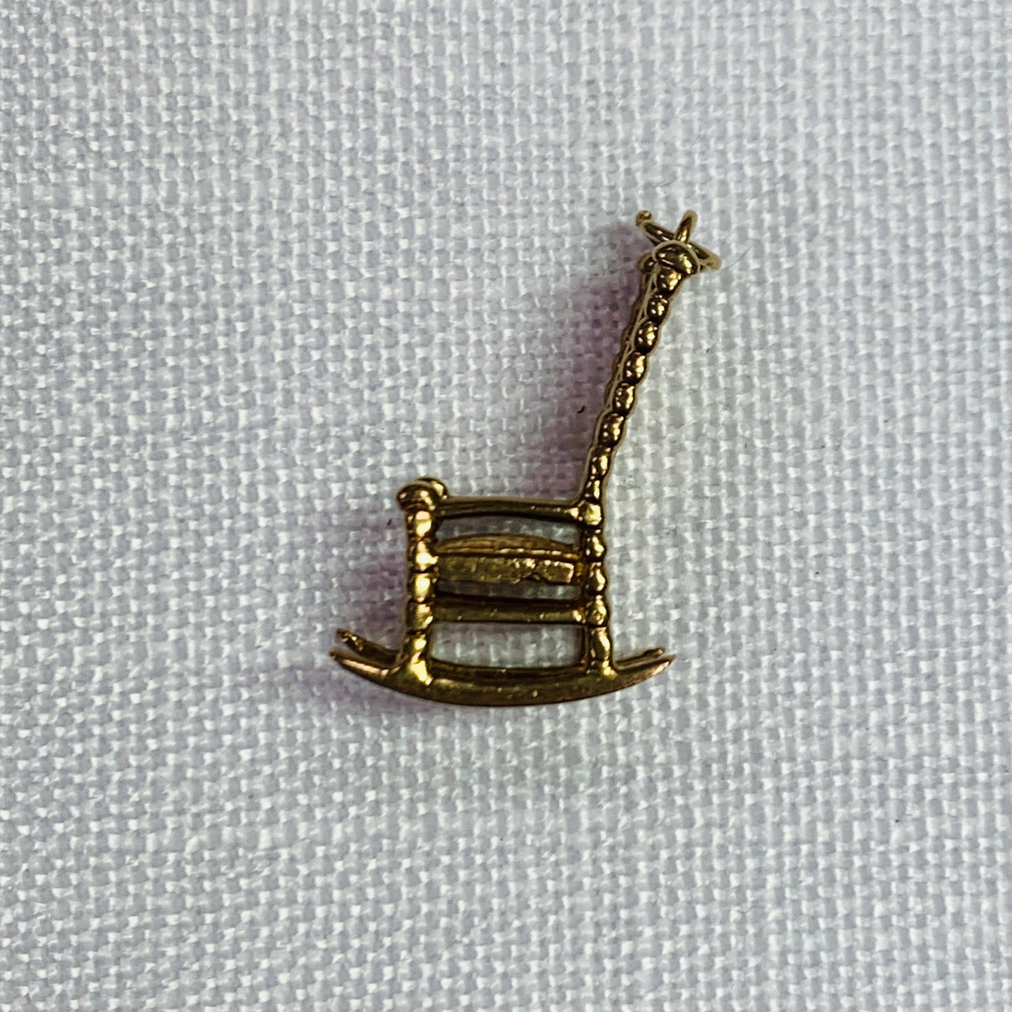 Rocking Chair Gold Charm Pendant