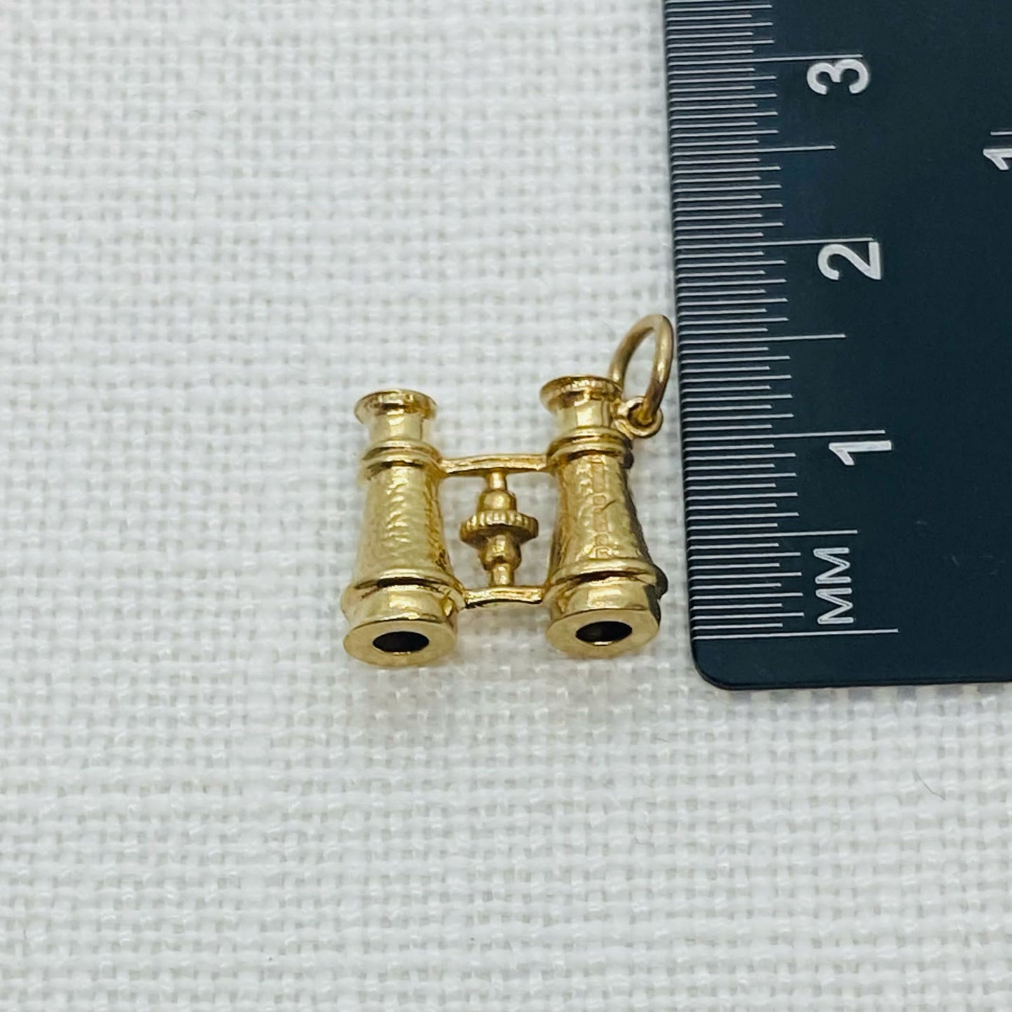 Theatre or Nature Vintage Binoculars Gold Charm