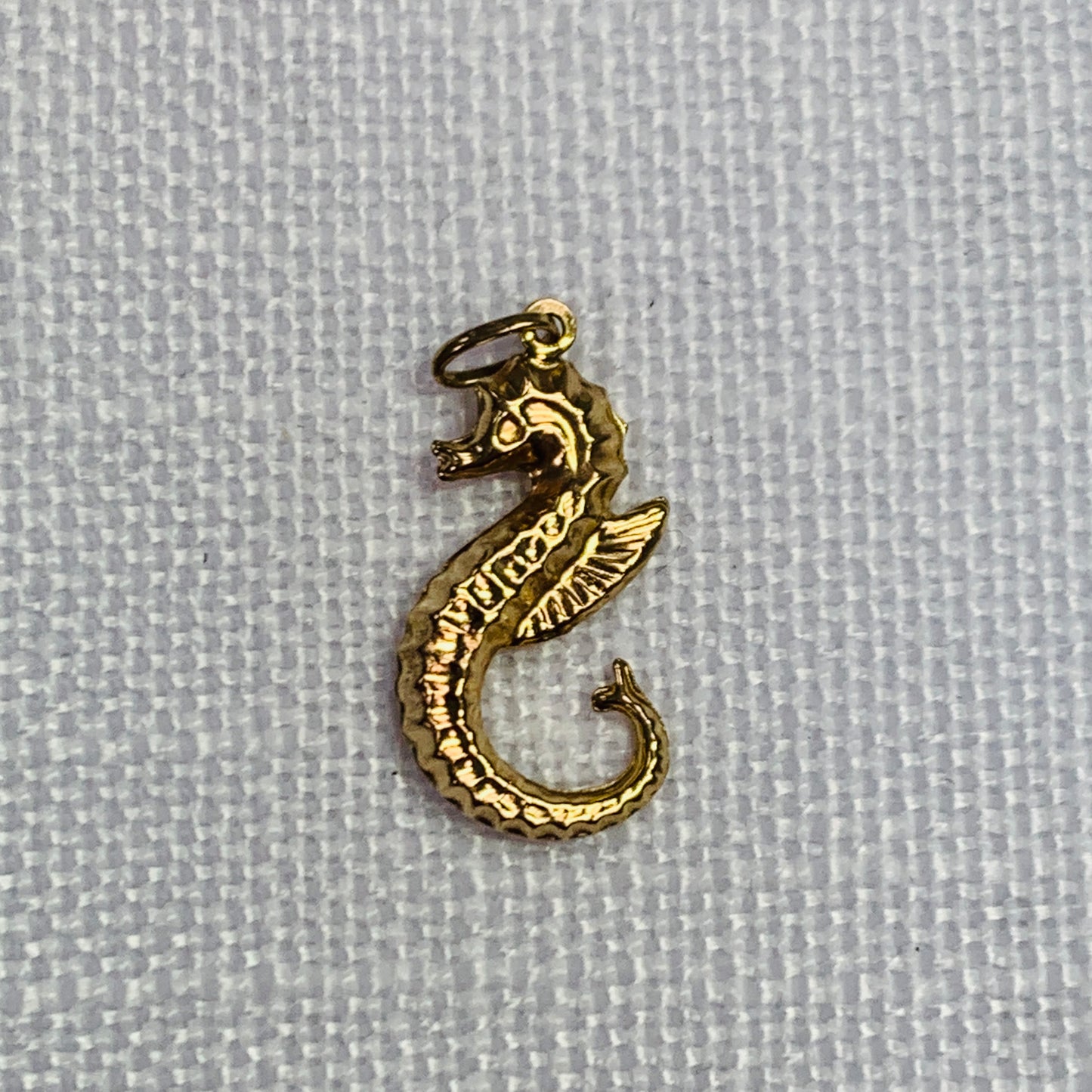 Seahorse Gold Charm Pendant