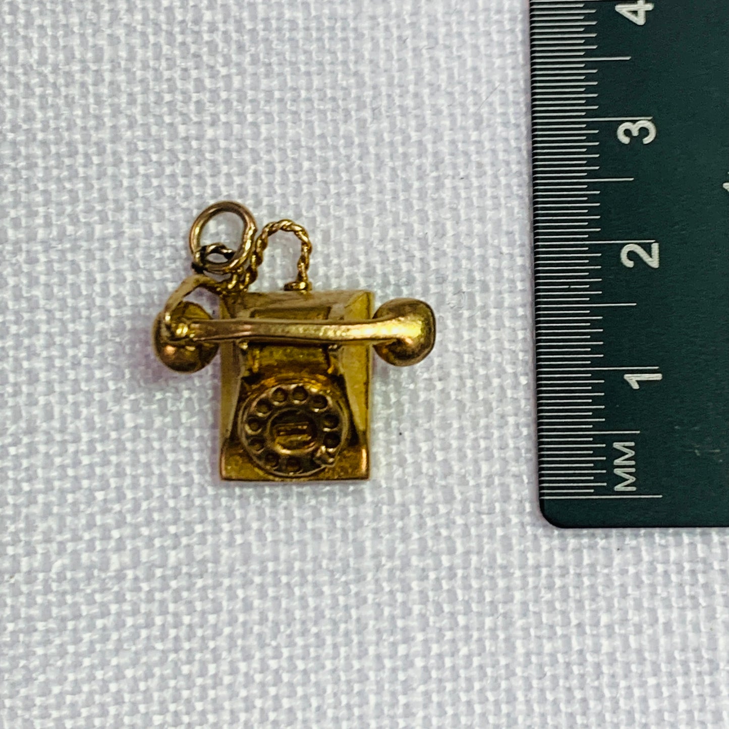 Retro Telephone Receiver Charm Pendant