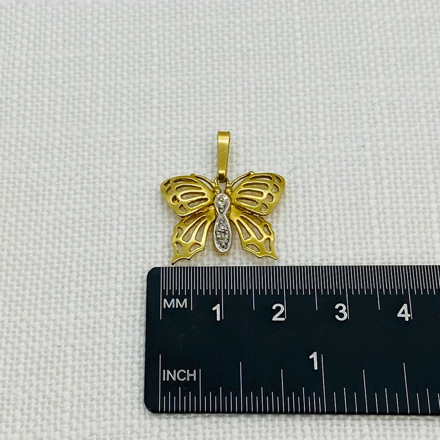 Butterfly Diamond Set Pendant