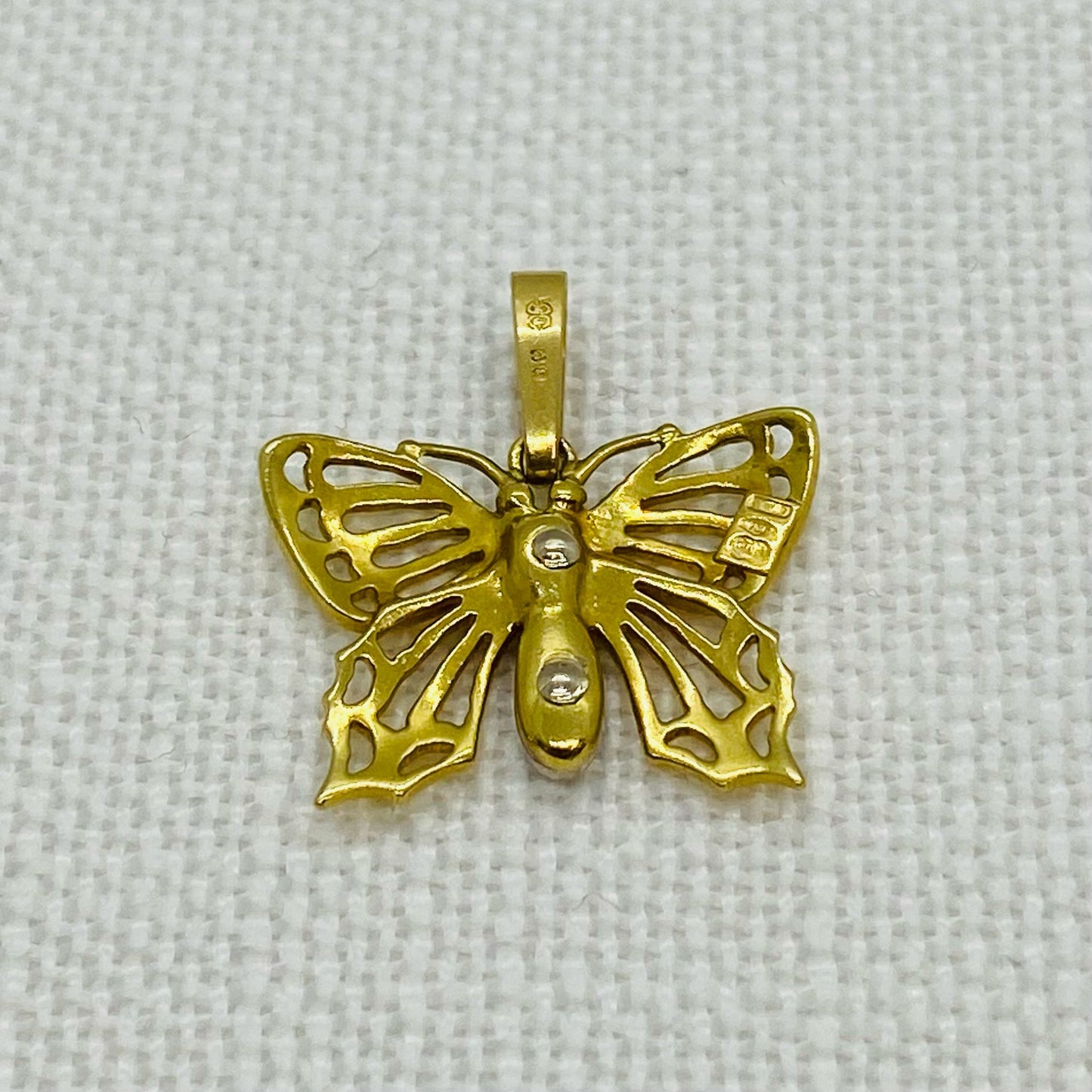 Butterfly Diamond Set Pendant