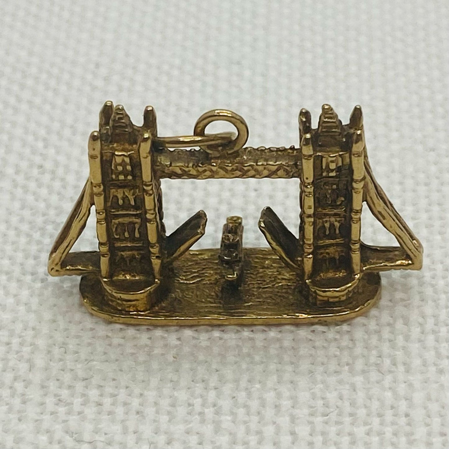 Tower Bridge Or London Bridge Vintage Gold Charm