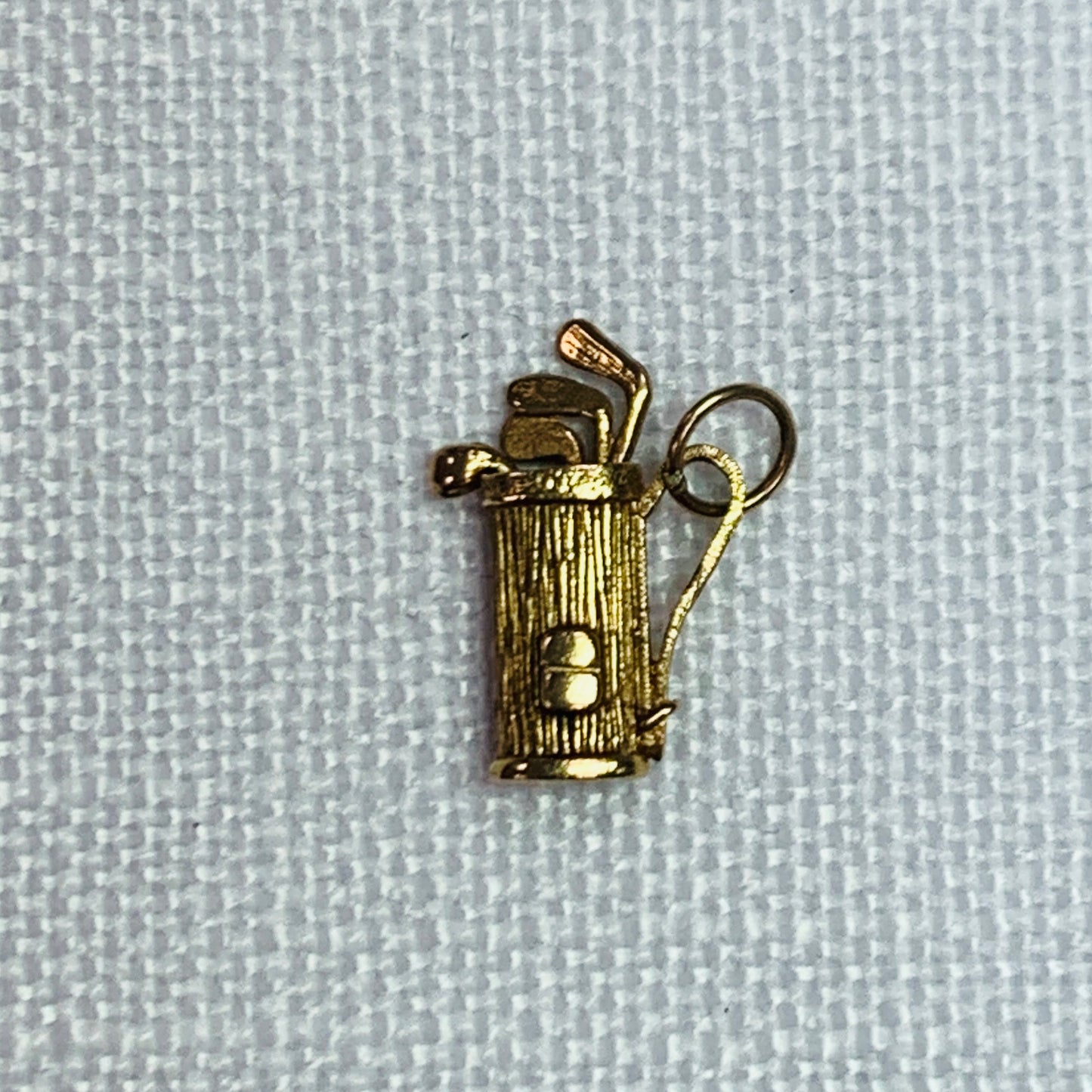 Golf Bag With Golf Clubs Charm Pendant