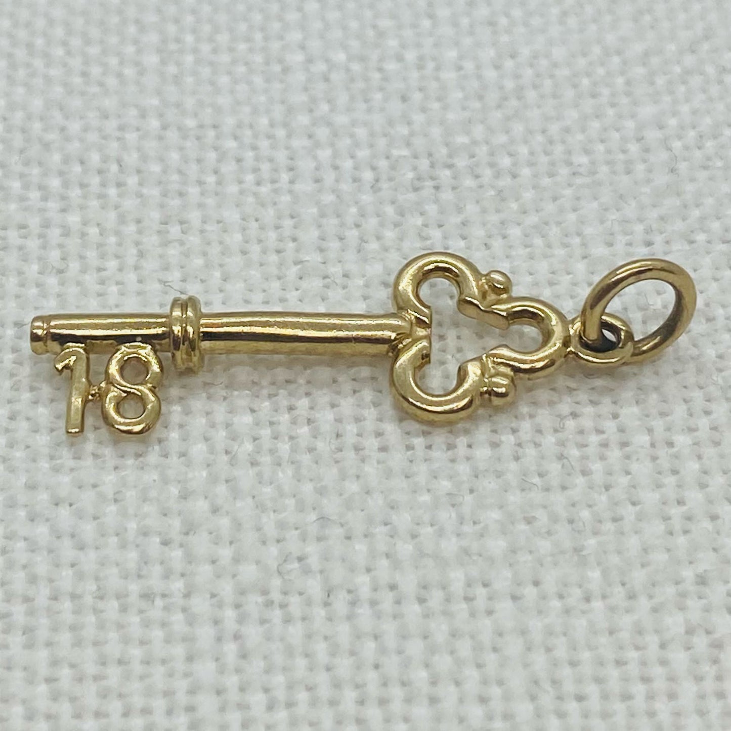 Happy 18th Birthday Decorative Key Charm Pendant