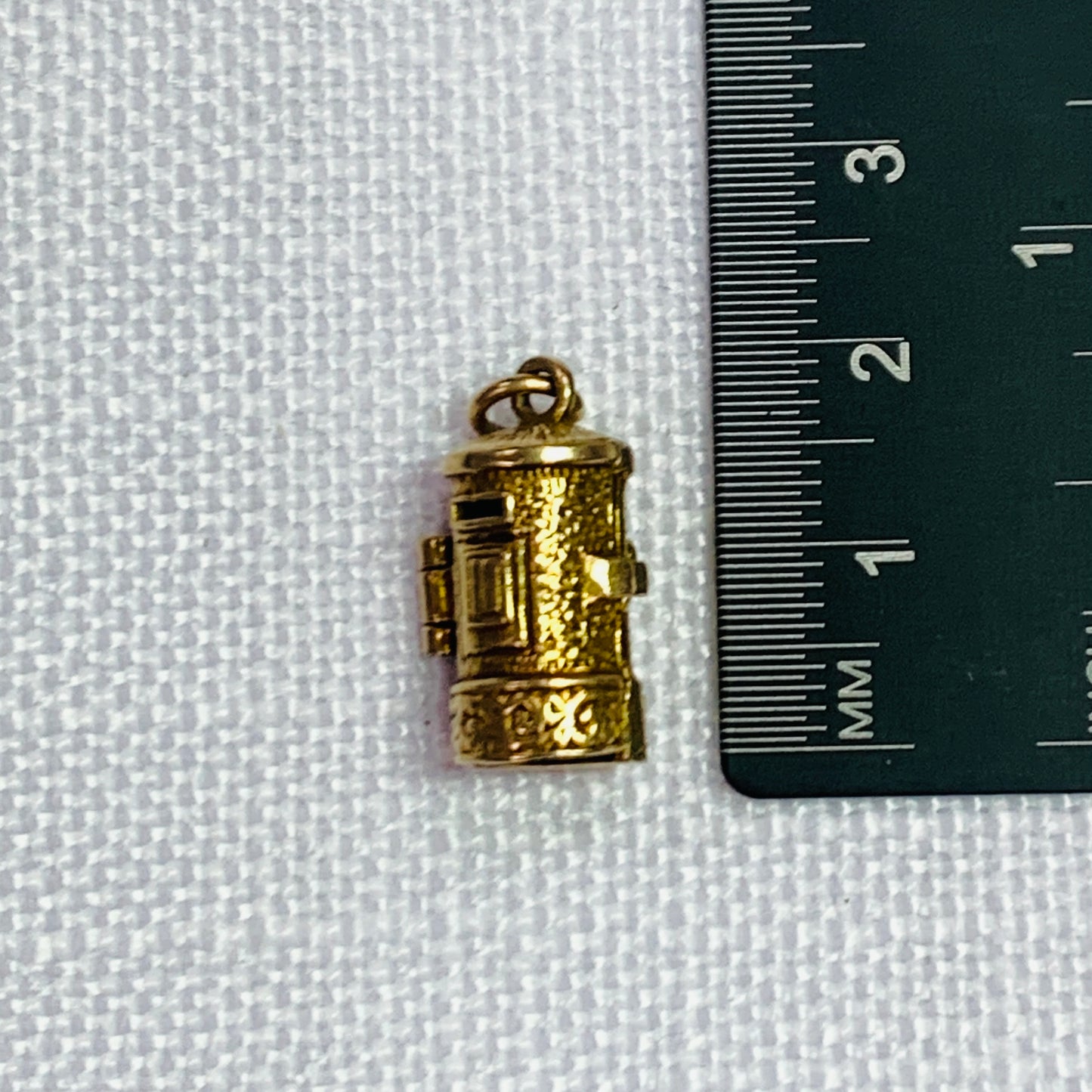 Royal Mail Gold Post Box Charm Pendant