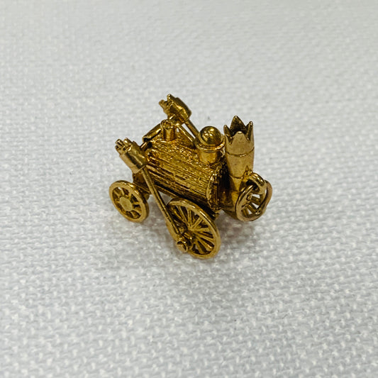 Steam Engine Detailed & Articulated Charm Pendant