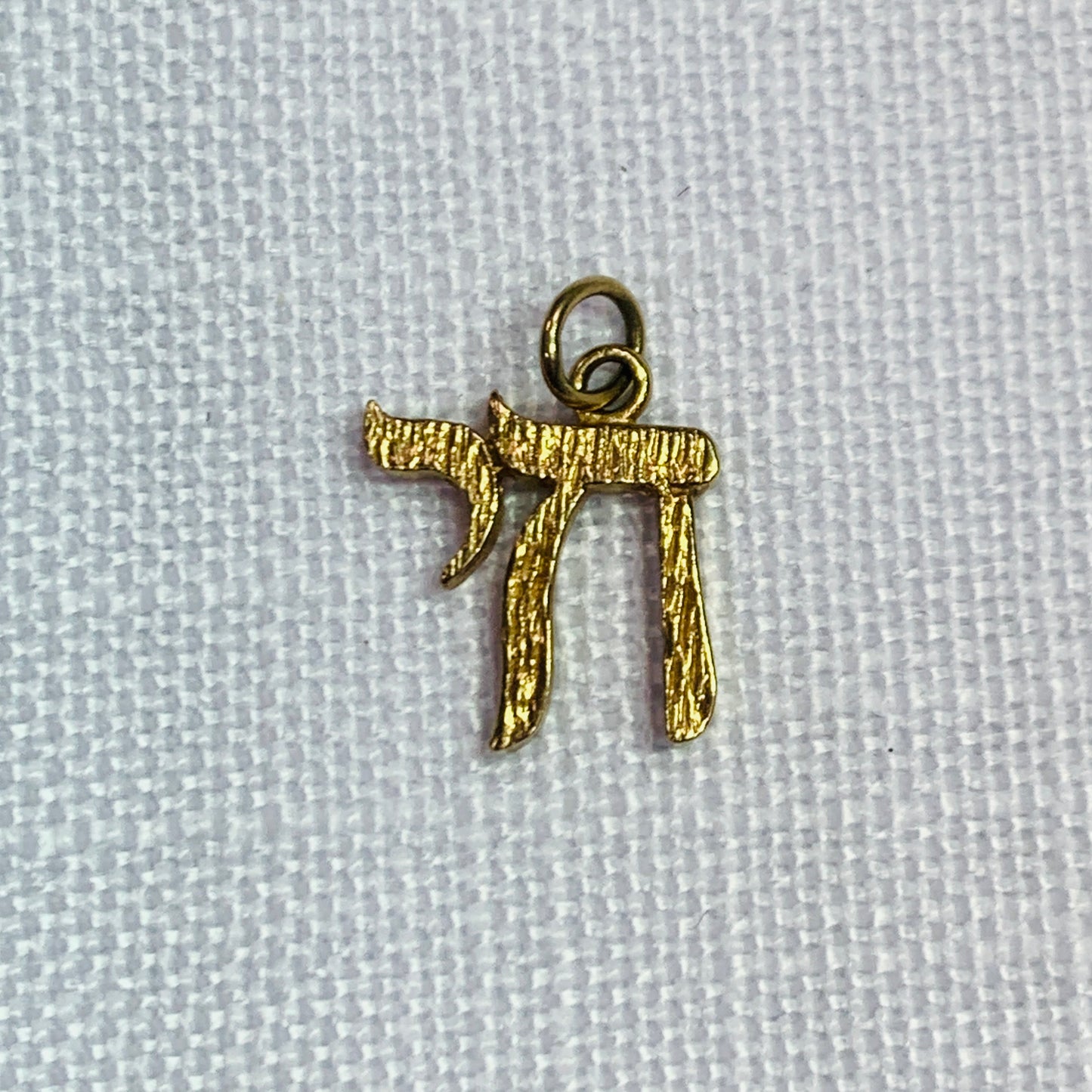 Jewish Chai Gold Charm Pendant