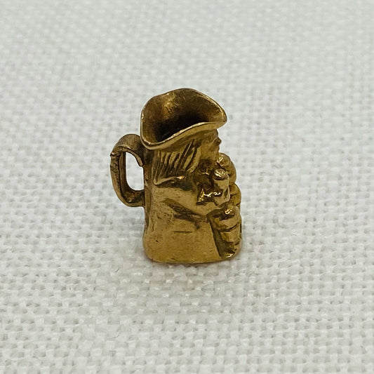 Toby Beer Jug Vintage Gold Charm